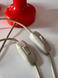 Clearance Pamono Orange Table Lamp by Michael Bang for Holmegaard