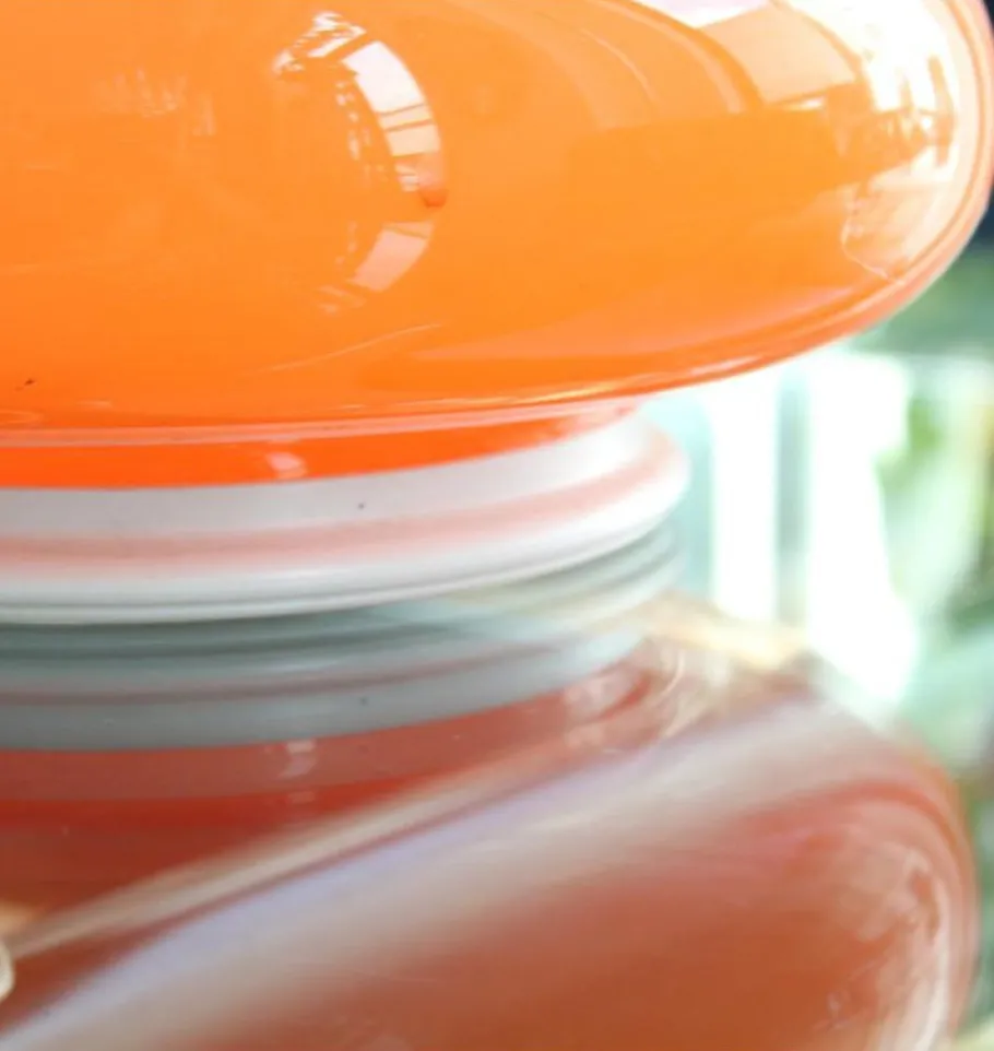 Sale Pamono Orange Table Lamp, 1960s