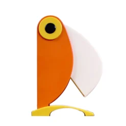 Discount Pamono Orange Toucan Table Lamp by Ferrari for OTF Verona, 1960s
