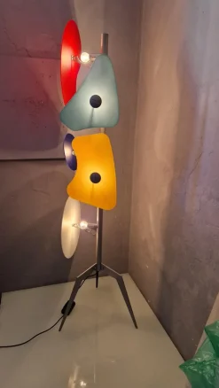 Discount Pamono Orbital Floor Lamp in Colored Glass by Ferruccio Laviani for Forscarini, 1980s