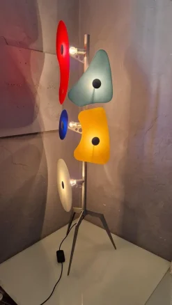Discount Pamono Orbital Floor Lamp in Colored Glass by Ferruccio Laviani for Forscarini, 1980s