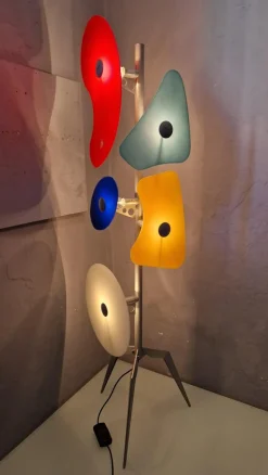 Discount Pamono Orbital Floor Lamp in Colored Glass by Ferruccio Laviani for Forscarini, 1980s