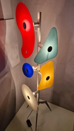 Discount Pamono Orbital Floor Lamp in Colored Glass by Ferruccio Laviani for Forscarini, 1980s