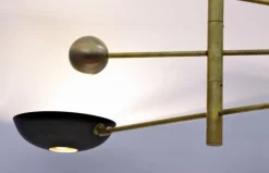 Hot Pamono Orbitale Brass Chandelier by Silvio Piattelli