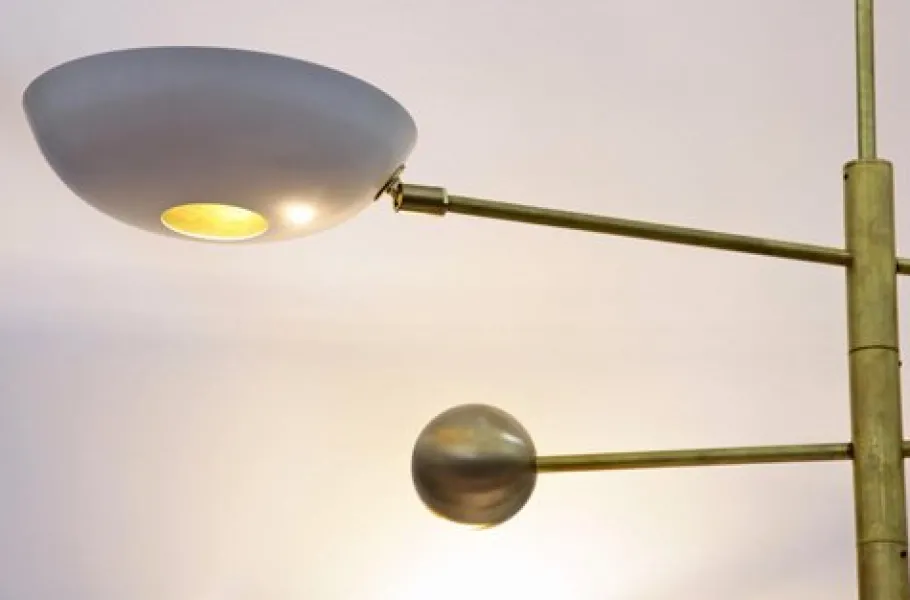 Hot Pamono Orbitale Brass Chandelier by Silvio Piattelli