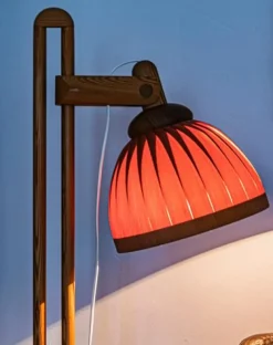 New Pamono Original Scandinavian Bent Pine Adjustable Floor Light by Hans-Agne Jakobsson, 1960s