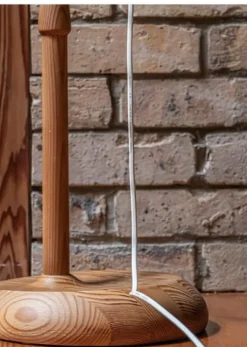 New Pamono Original Scandinavian Bent Pine Adjustable Floor Light by Hans-Agne Jakobsson, 1960s