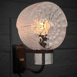 Outlet Pamono Outdoor Facade Lamp in Copper and Glass from Westal, Sweden, 1960s