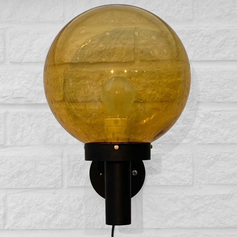 Hot Pamono Outdoor Facade Lamp in Fiberglass and Glass, Sweden, 1970s
