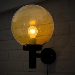 Hot Pamono Outdoor Facade Lamp in Fiberglass and Glass, Sweden, 1970s