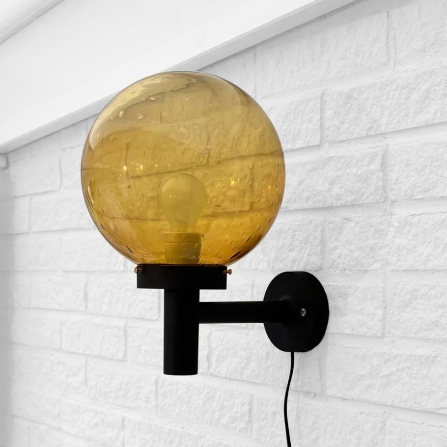 Hot Pamono Outdoor Facade Lamp in Fiberglass and Glass, Sweden, 1970s