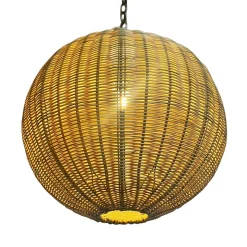Pamono Outdoor Faux Rattan Globe Lantern, 2010s