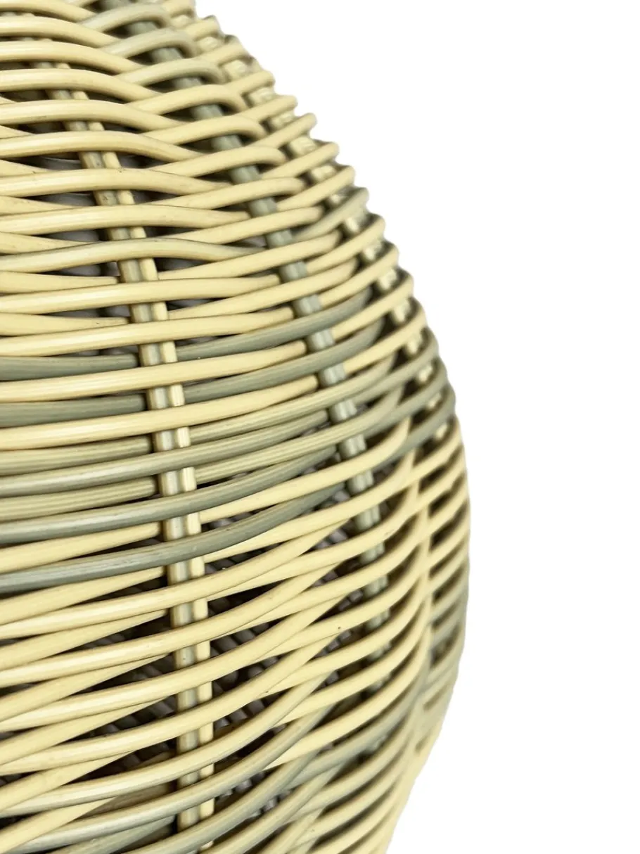 Best Pamono Outdoor Faux Rattan Globe Lantern, 2010s