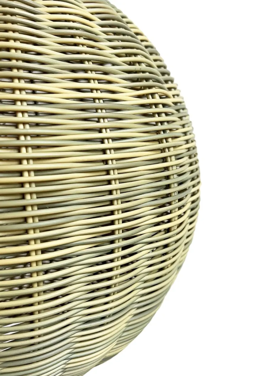 Outlet Pamono Outdoor Faux Rattan Globe Lantern, 2010s