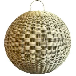 Online Pamono Outdoor Faux Rattan Globe Lantern, 2010s