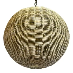 Online Pamono Outdoor Faux Rattan Globe Lantern, 2010s