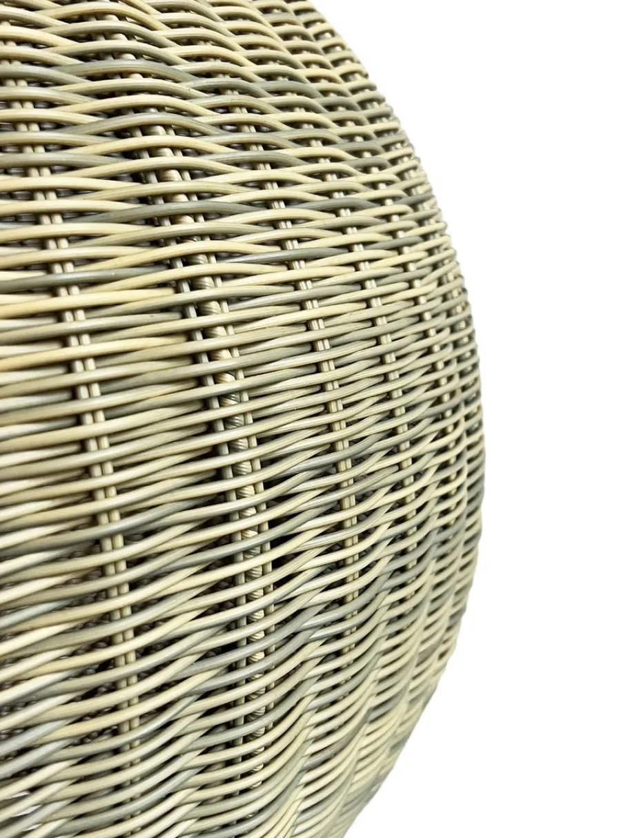 Online Pamono Outdoor Faux Rattan Globe Lantern, 2010s