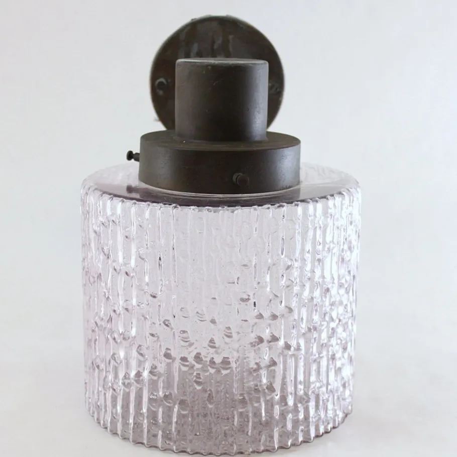 New Pamono Outdoor Lamp in Copper and Glass, 1960s