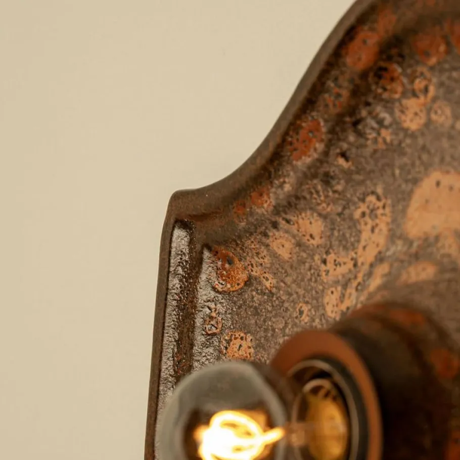 Clearance Pamono Oval Fat Lava Style Ceramic Wall Lights, 1970s, Set of 2