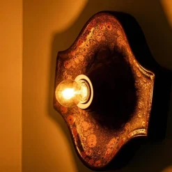 Clearance Pamono Oval Fat Lava Style Ceramic Wall Lights, 1970s, Set of 2