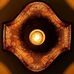 Clearance Pamono Oval Fat Lava Style Ceramic Wall Lights, 1970s, Set of 2