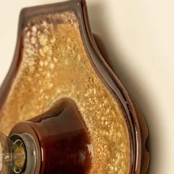 Clearance Pamono Oval Ochre Fat Lava Ceramic Wall Lights, 1970s, Set of 2