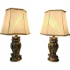 New Pamono Owl Table Lamps attributed to Loevsky & Loevsky, 1965, Set of 2