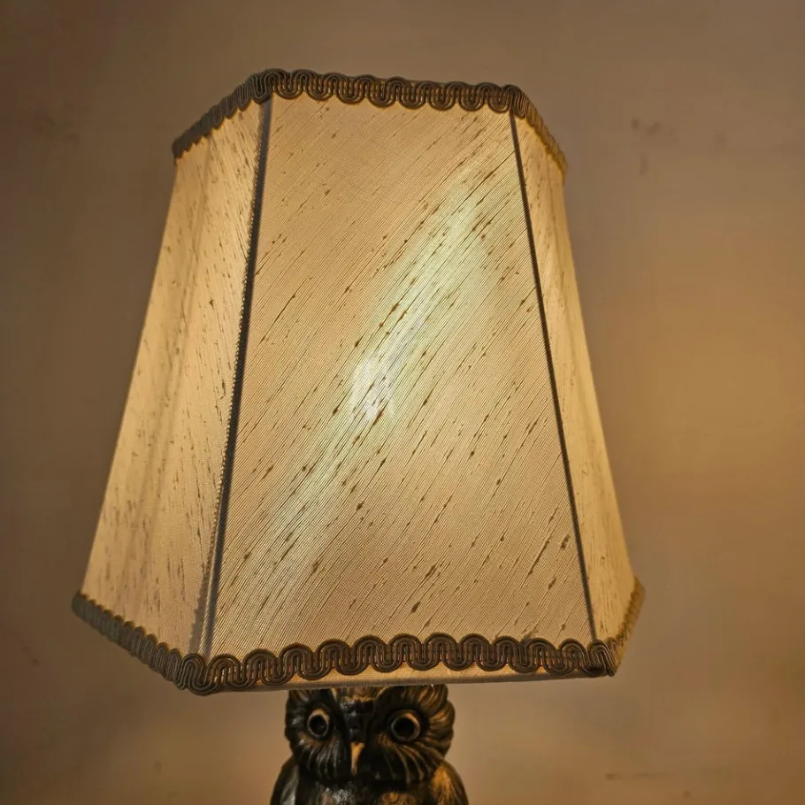 New Pamono Owl Table Lamps attributed to Loevsky & Loevsky, 1965, Set of 2