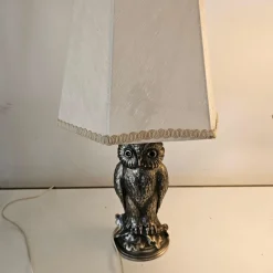New Pamono Owl Table Lamps attributed to Loevsky & Loevsky, 1965, Set of 2
