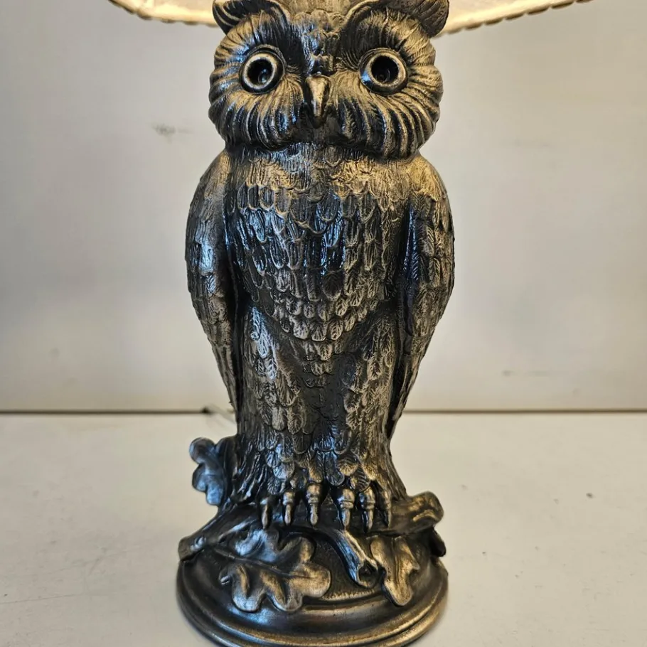 New Pamono Owl Table Lamps attributed to Loevsky & Loevsky, 1965, Set of 2