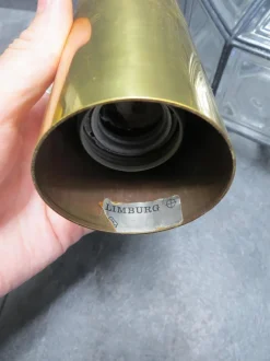 Hot Pamono P216 Ceiling Lamp in Glass and Brass from Glashütte Limburg, 1960s