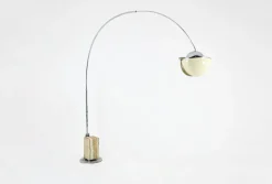 Pamono Pac-Man Arco Floor Lamp attributed to Superstudio for Poltronova, 1970s