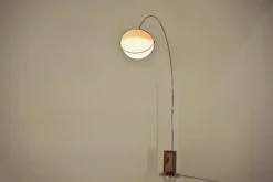 Hot Pamono Pac-Man Arco Floor Lamp attributed to Superstudio for Poltronova, 1970s