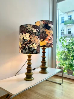 Hot Pamono Pagoda-Shaped Green Gradient Glazed Fat Lava Lamps, 1960s, Set of 2