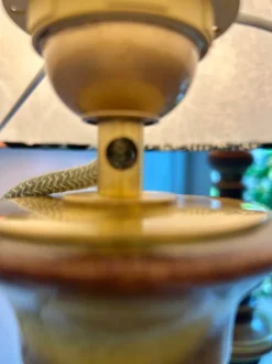 Hot Pamono Pagoda-Shaped Green Gradient Glazed Fat Lava Lamps, 1960s, Set of 2