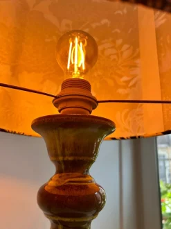 Hot Pamono Pagoda-Shaped Green Gradient Glazed Fat Lava Lamps, 1960s, Set of 2