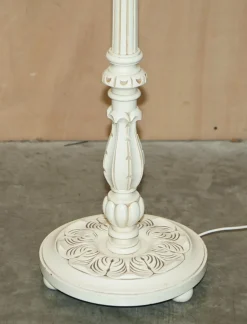 Discount Pamono Painted Floor Lamp with Vintage Floral Shade