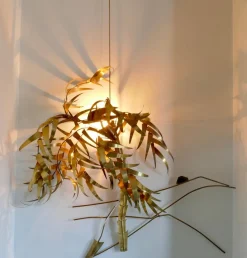 Clearance Pamono Palm Tree Wall Light Sculpture by Daniel Dhaeseleer