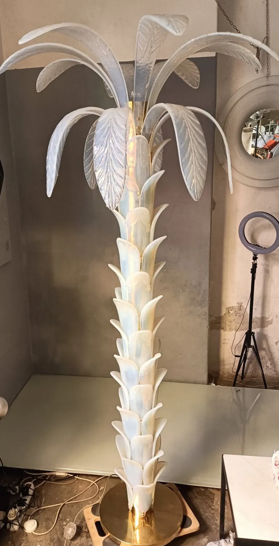 Sale Pamono Palma Brass Structure Lamp