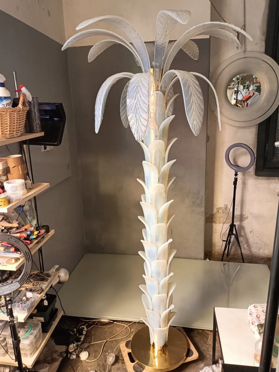 Sale Pamono Palma Brass Structure Lamp