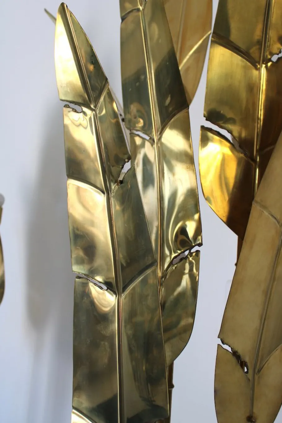 Pamono Palma Floor Lamp in Brass, 1970s