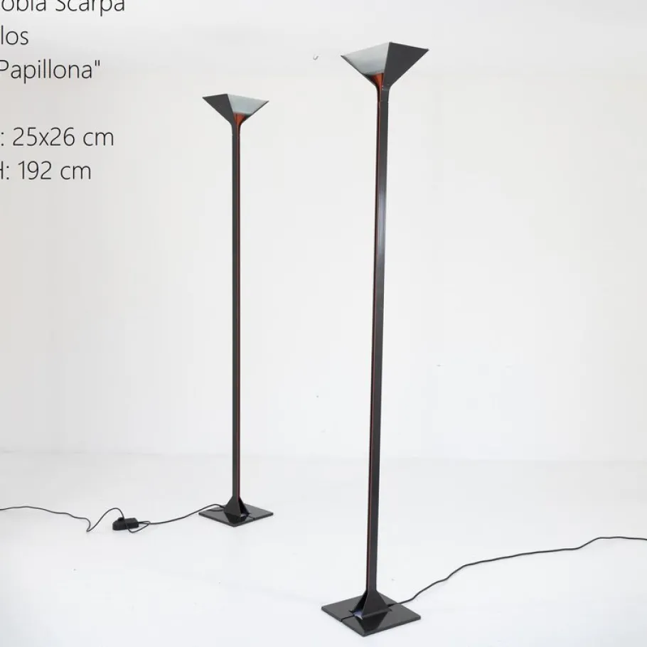 Hot Pamono Papillona Lamps by Tobia Scarpa for Flos, 1970s, Set of 2