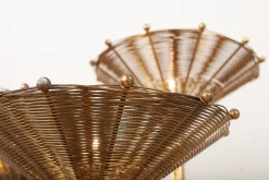 Outlet Pamono Papyrus Floor Lamp by Nucci Valsecchi, 1970s