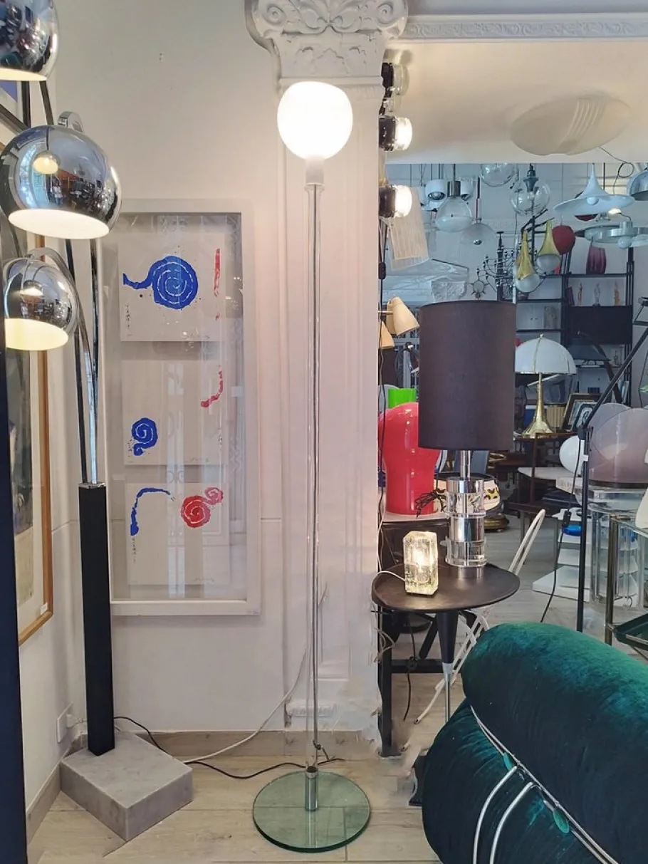 Hot Pamono Parolona Floor Lamp attributed to Gae Aulenti & P. Castiglioni for Fontana Arte, Italy, 1980s