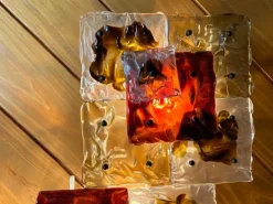 New Pamono Patchwork Wall Lights in Hand Blown Glass attributed to Toni Zuccheri for Venini, 1970s, Set of 20