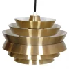 Sale Pamono Pendant Lamp in Brass Shade & White Lacquered Aluminium by Carl Thore