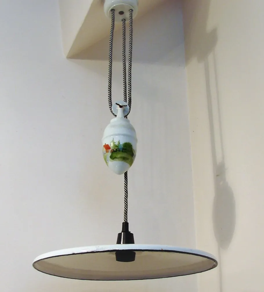New Pamono Pendant Lamp with Counterweight, 1930s