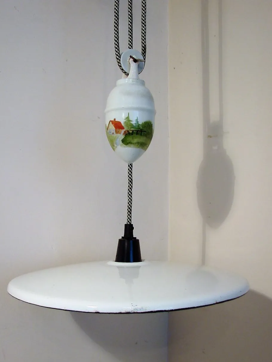 New Pamono Pendant Lamp with Counterweight, 1930s