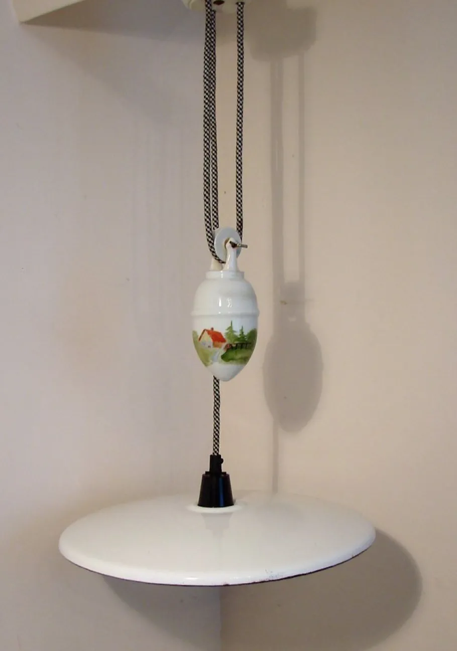 New Pamono Pendant Lamp with Counterweight, 1930s