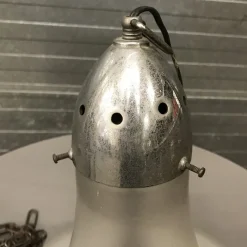 New Pamono Pendant Lamp with White and Matted Glass Shade by Peter Behrens, 1910